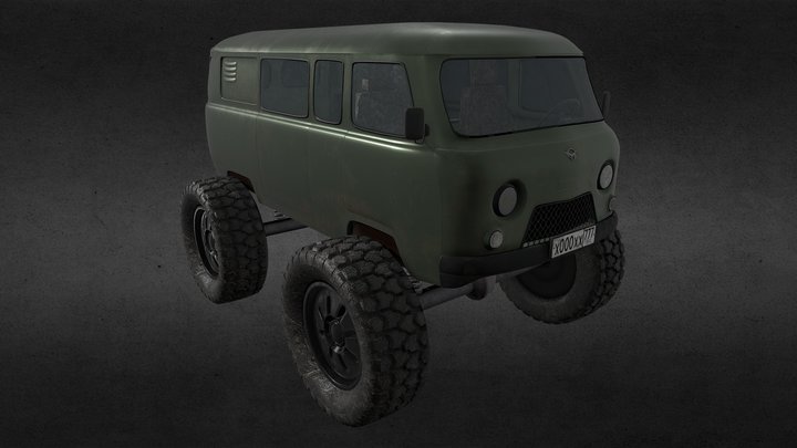 UAZ-452 (HP) 3D Model