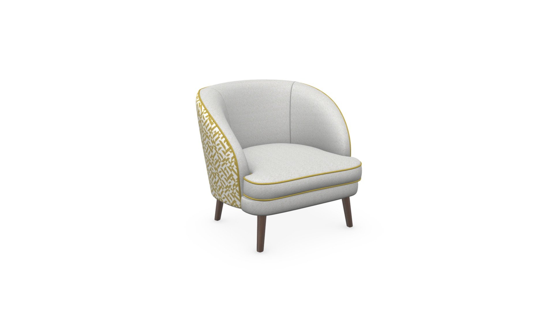 Gertie Accent Chair, Dufrene Moss Velvet
