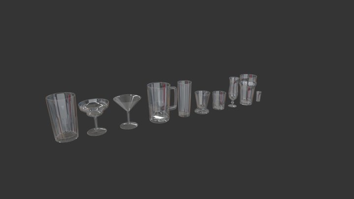 Glass Collection 3D Model