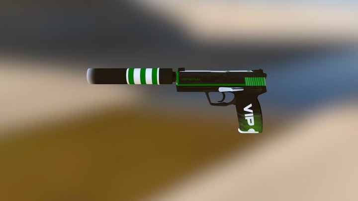 USP-S | Green VIP 3D Model