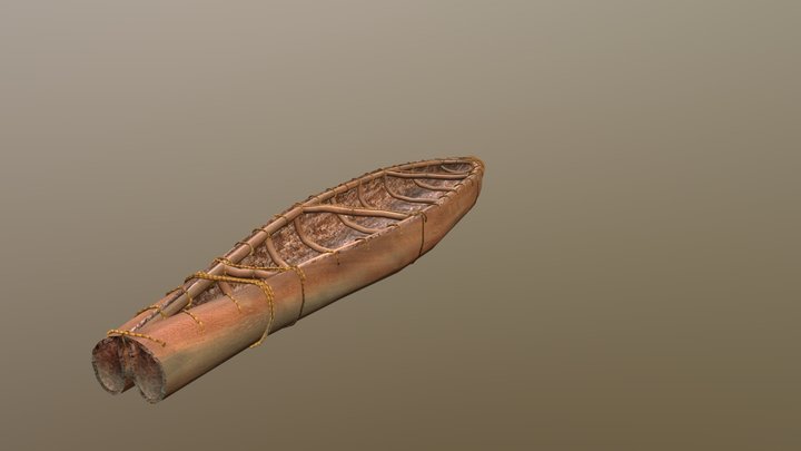 QLD_ Jinibara Canoe 3D Model