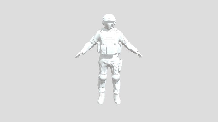 Солдат 3D Model