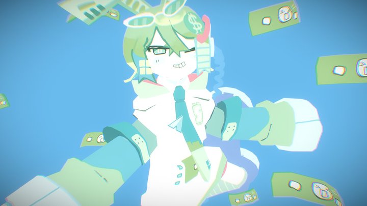 Money-Chan !! 3D Model