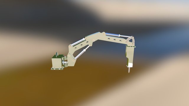 Brazo Hidraulico 3D Model