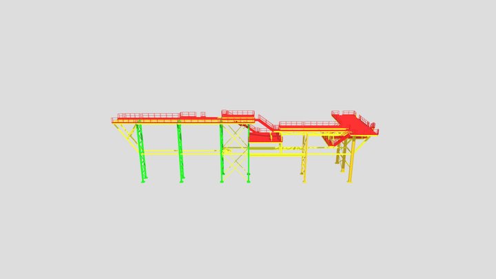 Pipe Rack 3D Model