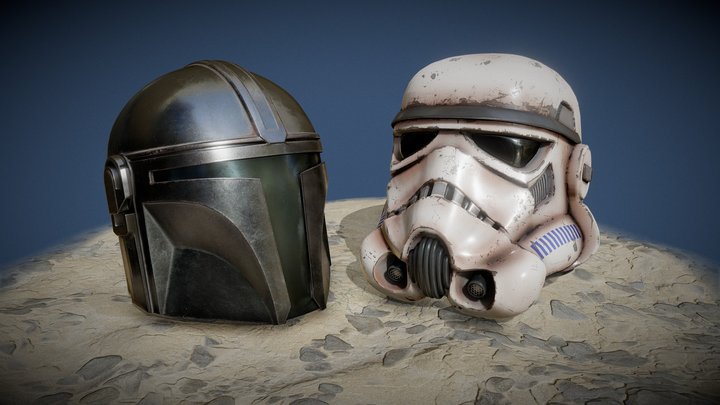 Star Wars helmets 3D Model