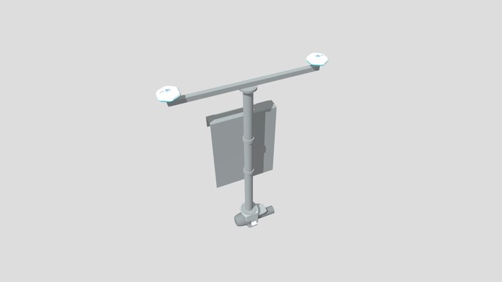 Multibeam+ Halterung 3D Model