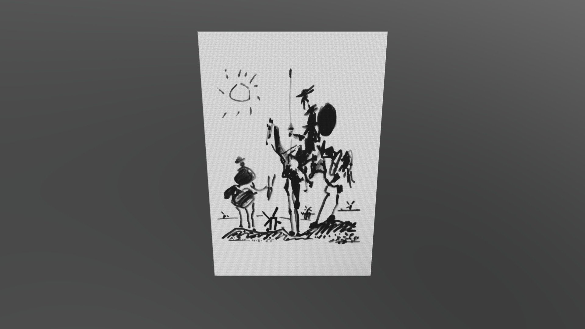 Don Quixote, 1955 by Pablo Picasso / Test SB