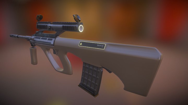 AUG A3 Special Force - Sci-Fi Frogmen 3D Model
