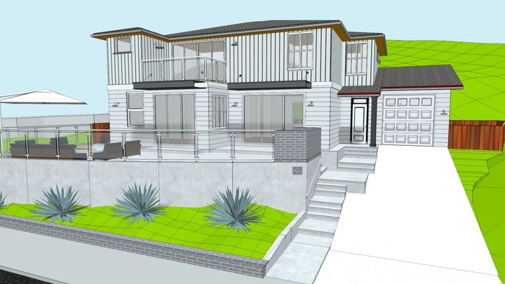 Proyecto Cristen House Exterior 3D Model