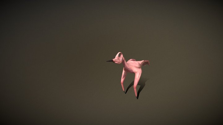 Alien Bird - Meat Struter 3D Model