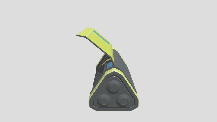 Sci-fi battery prop 3D Model