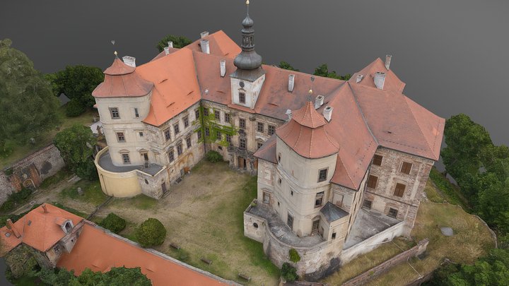 Jezeri chateau 3D Model