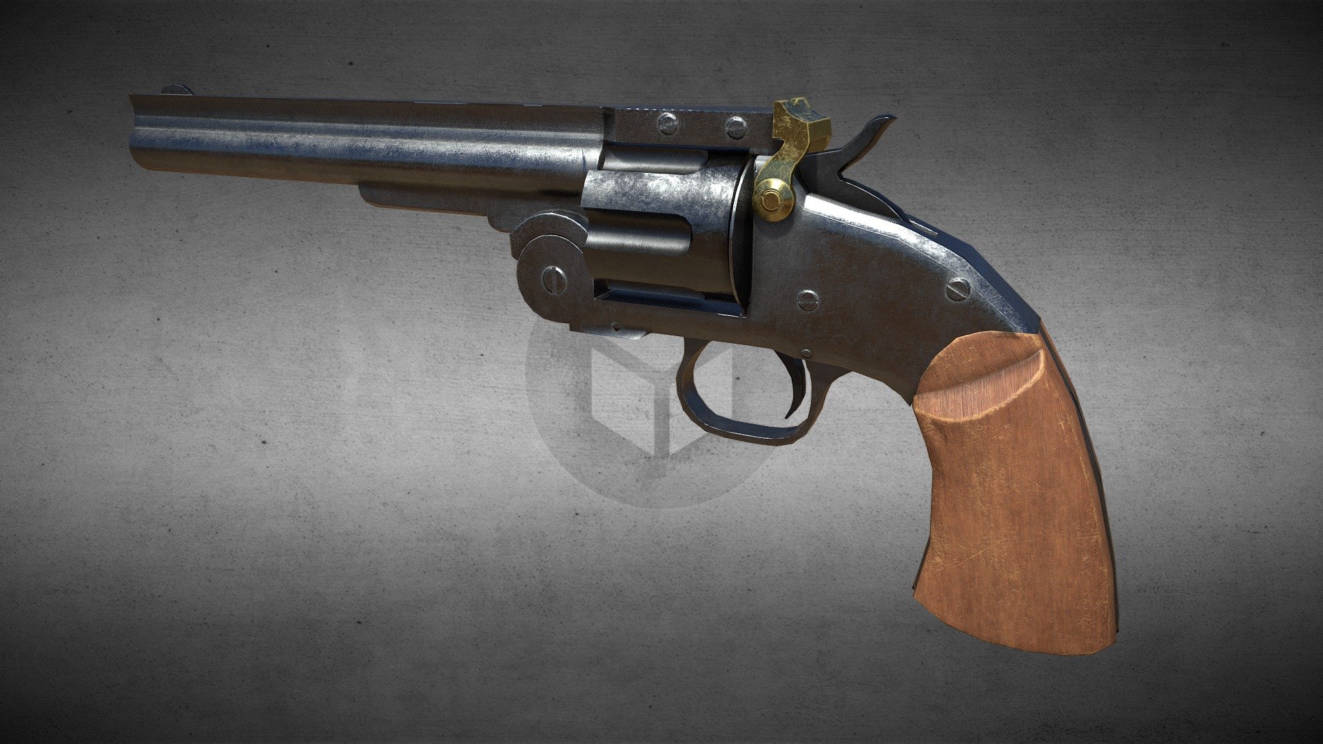 Schofield Smith and Wesson revolver - 3D model by gallacs [10074a0 ...