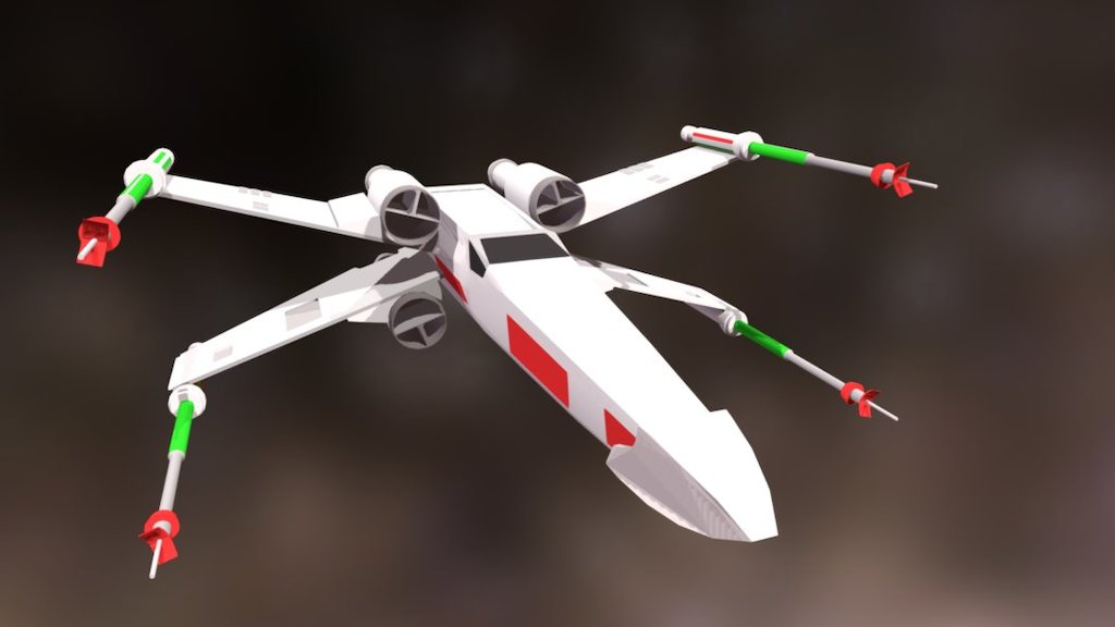 X Wing Download Free 3D model by Ed C (edc) [1007850] Sketchfab