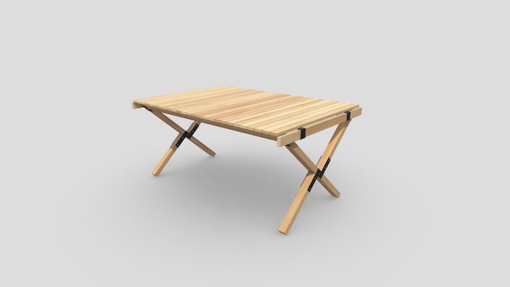 Moon Camping Roll Table 3D Model