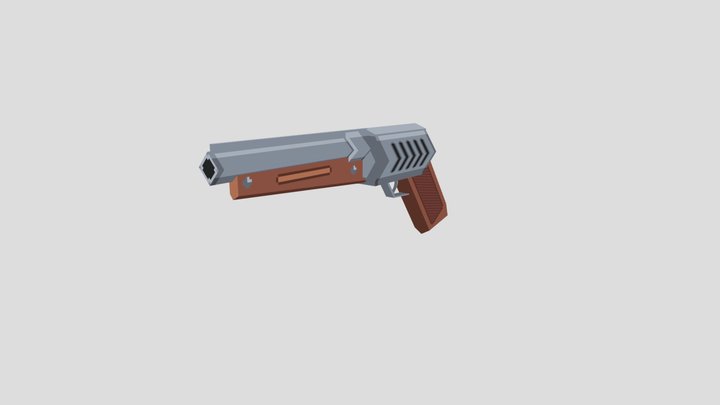 Sci-Fi Revolver 3D Model