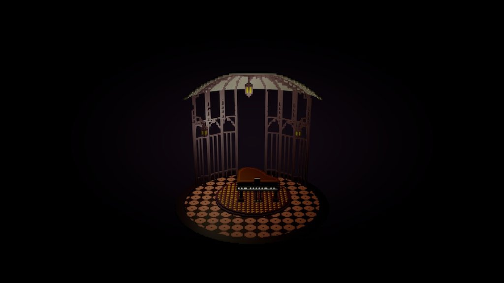 Piano Room - 3D model by Harrower [100a8fc] - Sketchfab