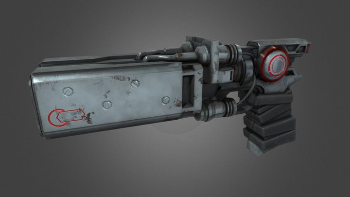 槍 3D Model