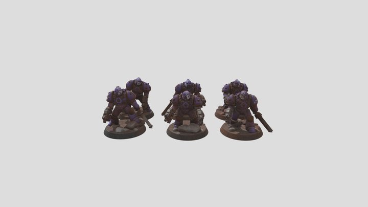 Space Marine Squad 3D Model