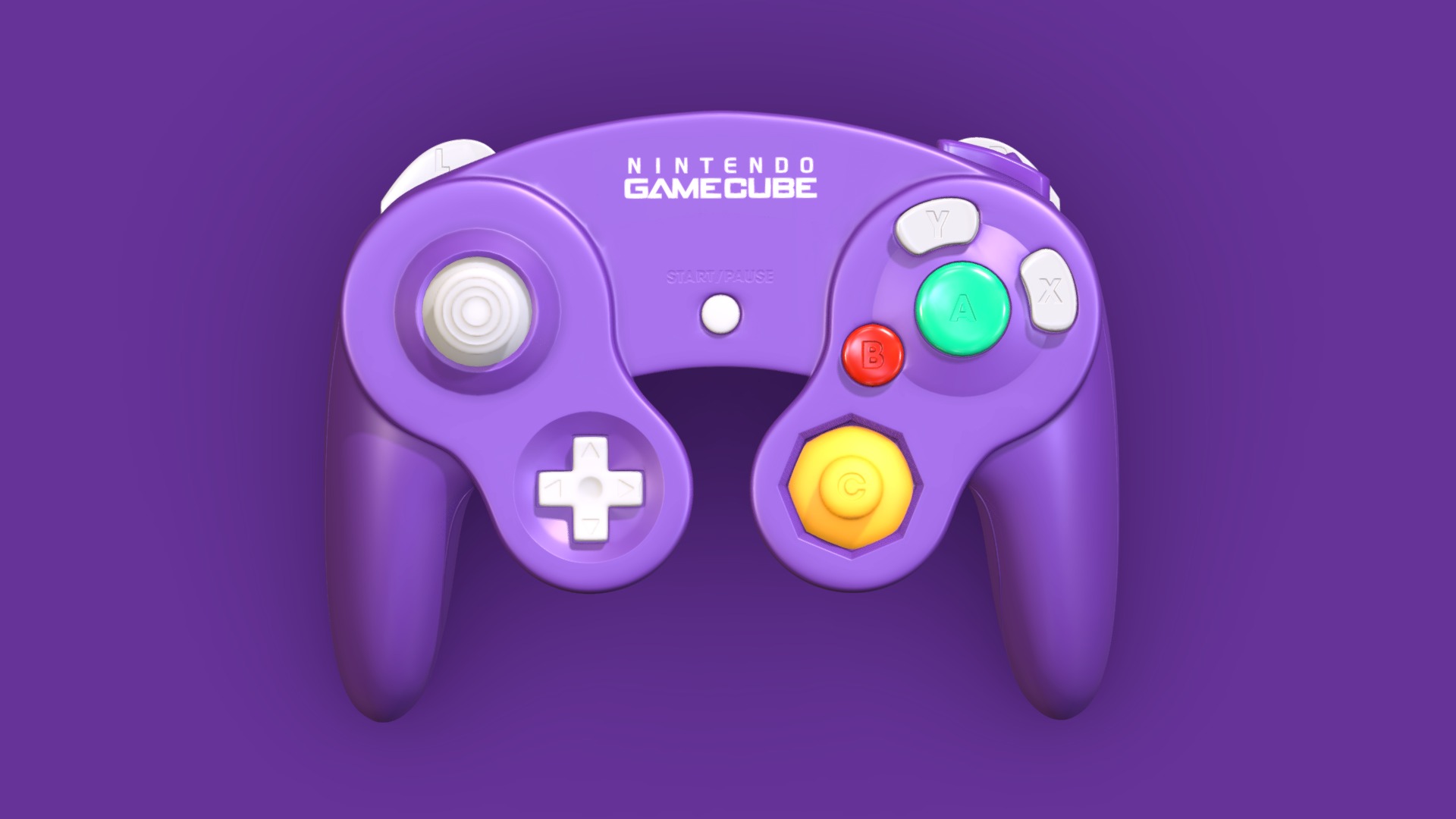 3D model Gamecube Controller - This is a 3D model of the Gamecube Controller. The 3D model is about icon.