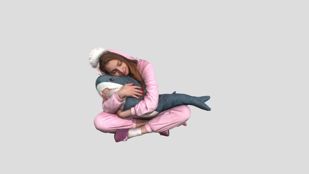 Cute Girl In Pajamas