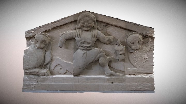 Pediment of the Temple of Artemis in Corfu 3D Model