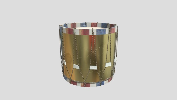 1st Empire Drum 3D Model