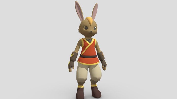 Bunny Guard Fighter 3D Model