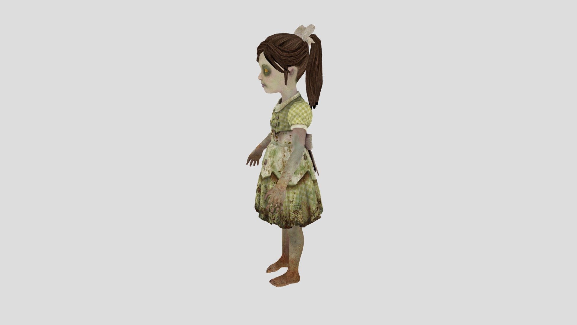 Green Little Sister - Download Free 3D model by Modbuff (@CGreature ...