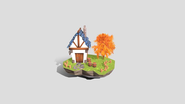 Simple House 3D Model
