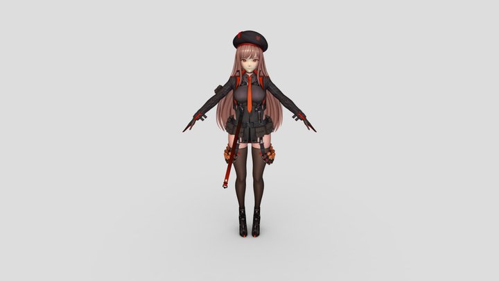 Nikke Rapi 3D Model