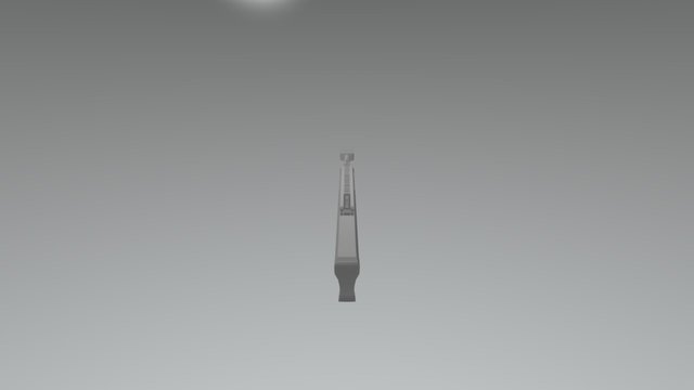 Barrett M82 .50 cal Sniper Rifle w/ ironsights 3D Model