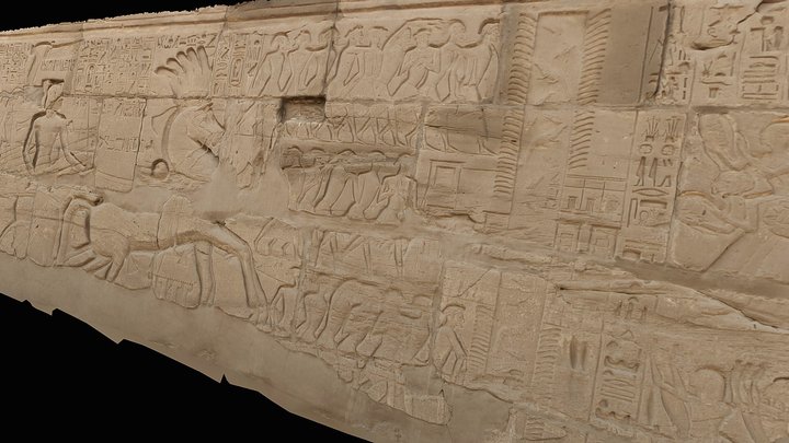 Sety I’s Military Relief at Karnak 3D Model