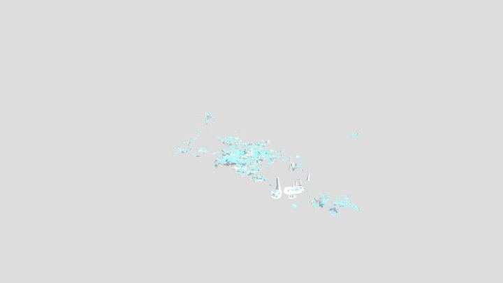 Koboh - Star Wars Jedi Survivor 3D World Map 3D Model