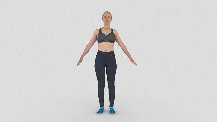 A-POSE NO ARMATURE 3D Model