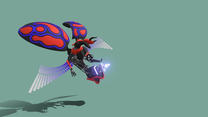 lowpoly dragon beetle 3D Model