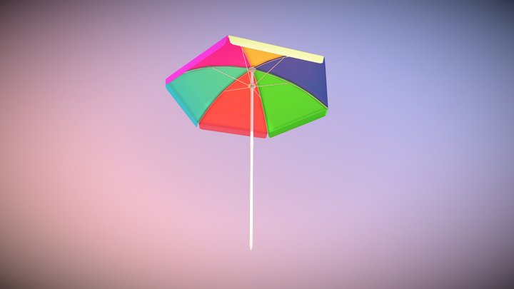 Beach Umbrella 3D Model
