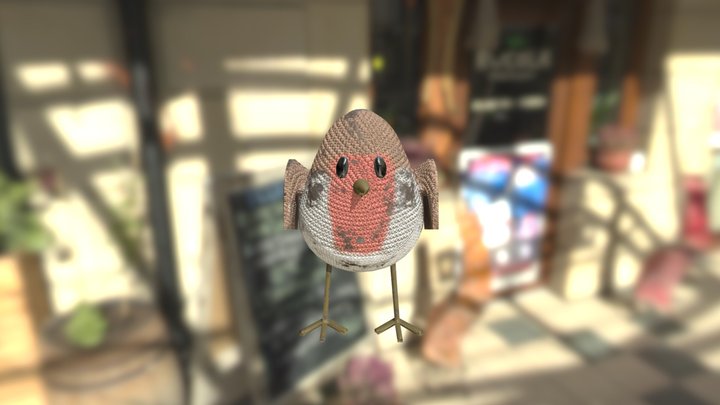 Bird Plush Crochet 3D Model