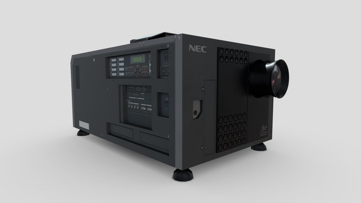Digital Cinema Projector 3D Model