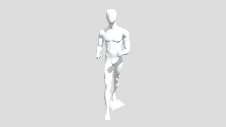 Mannequin in Motion 3D Model