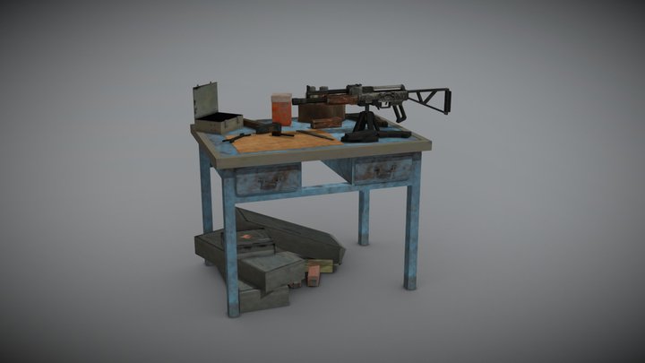 Workbench from Metro Exodus 3D Model