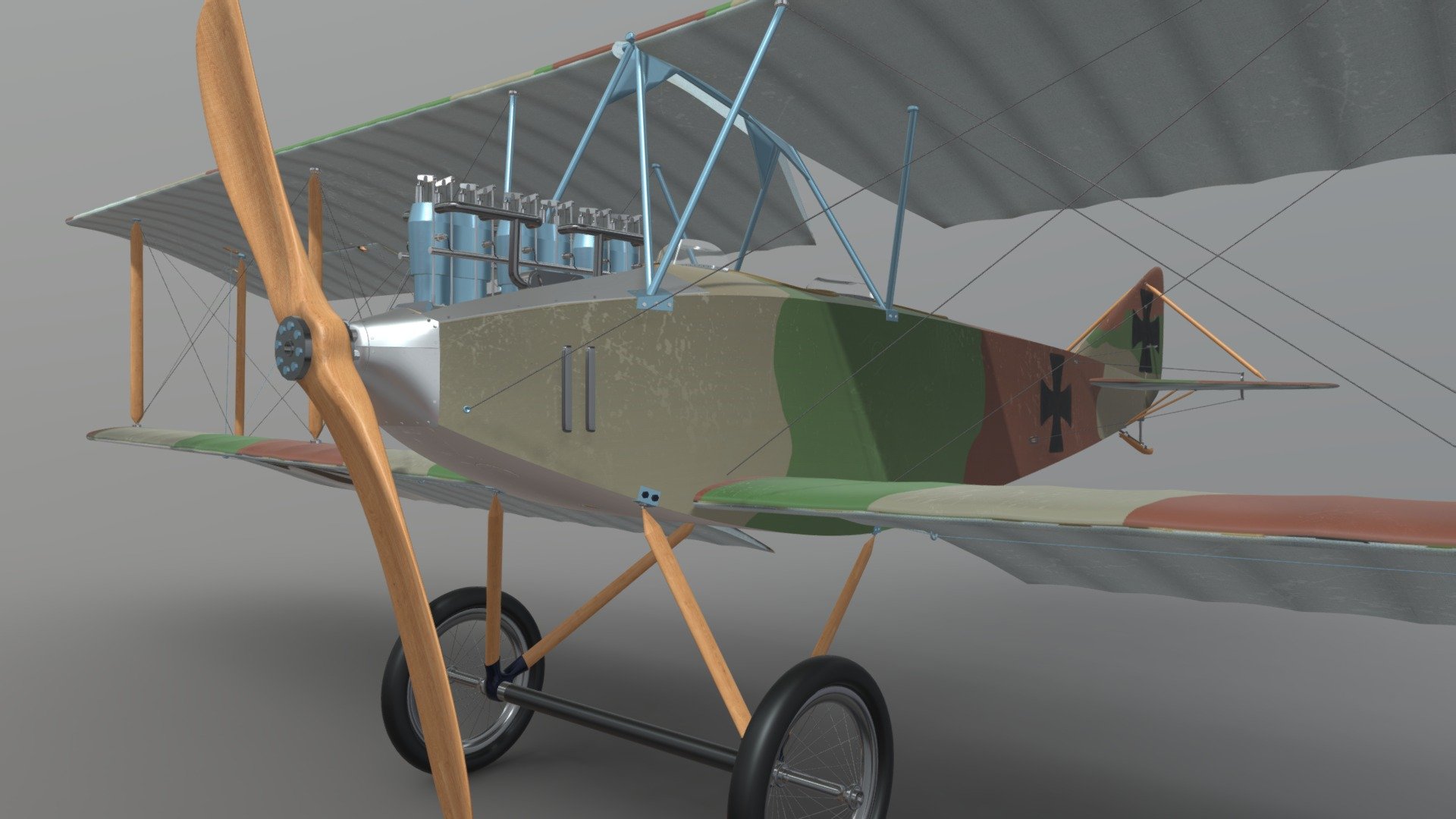 Albatros B.II - 3D Model By Seliverstoff [1017398] - Sketchfab