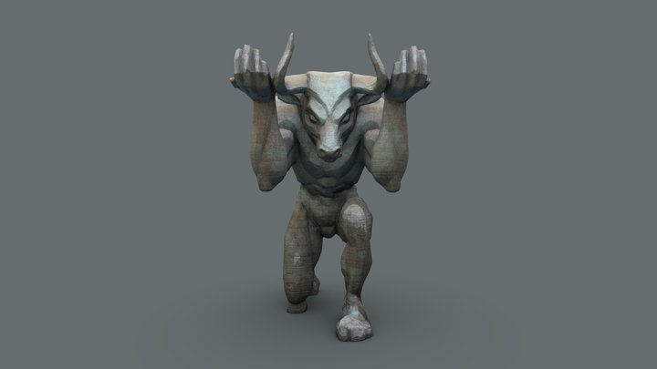 Minotaur T pose - Download Free 3D model by matisosanimation  (@matisosanimation) [040b9d3]