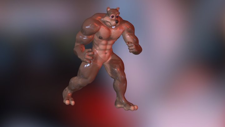 Beaver Hulk 3D Model