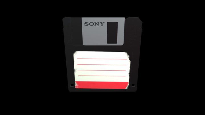Old Floppy 3D Model