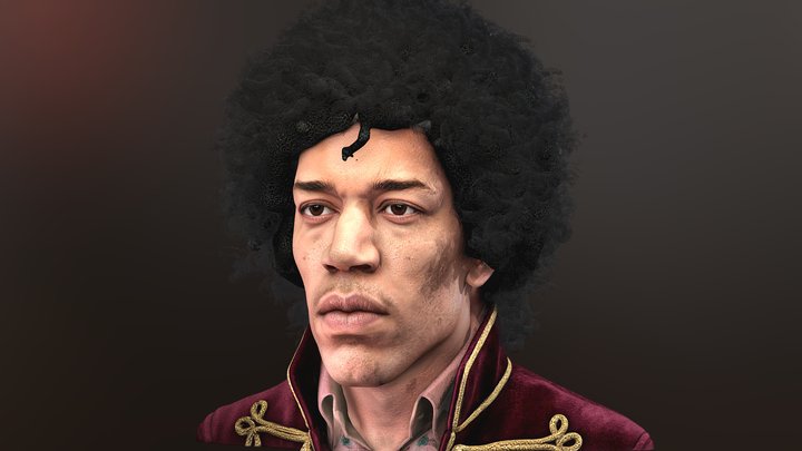 Jimmy Hendrix – Free 3D Model STL