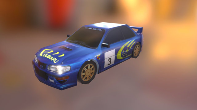 Subaru Impreza (LowPoly) 3D Model