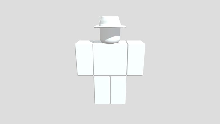 Guy with fedora 3D Model