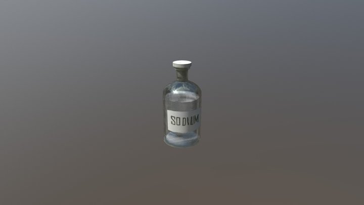 Sodium Bottle 3D Model